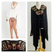 Sass And Bide Paisley Park Top Black Embroidered Top Blouse BNWT RRP $490 8 38
