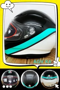 在飛比找Yahoo!奇摩拍賣優惠-武川家族 義大利進口帽 AGV K6系列 MINIMAL 黑