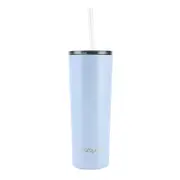 Marquee 890ml Blue Slim Tumbler With Straw