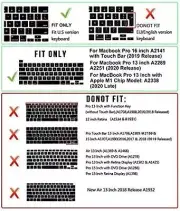 Silicone Shortcuts Keyboard Cover Skin for MacBook Pro 16 inch A Illustrator AI