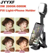 JYYXF Foldable 2000K-5000K Soft Light LED Fill Light Phone Holder for Video Live