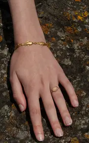 [Grainne Morton] 18K Gold Plated Silver Fish Bracelet