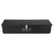 49" X13" X10"ALUMINUM BLACK PICKUP TRUNK BED TOOL BOX UNDERBODY TRAILER STORAGE
