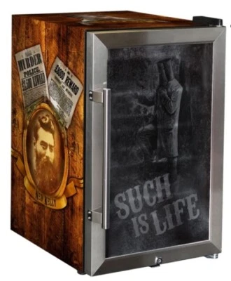 Ned Kelly Designed Glass Door Bar Fridge 70 Litre Father's Day gifts