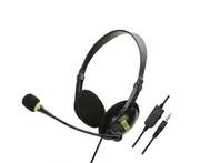 SY440 Telephone Headset Lossless Noise Reduction Breathable USB 3.5mm MIC Long Cable Call Center Headphone for Truck Driver Office-Black 3.5mm Plug