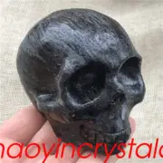 1.23LB Natural unknown Skull quartz Crystal Skull Carved Reiki Healing XK1035