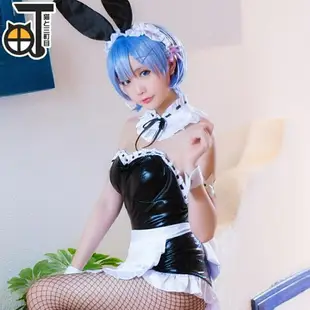 cosplay短髮藍色假髮蕾姆兔女郎女從零開始