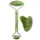 Facial Massager Jade Roller & Gua Sha Tool Natural Himalayan Stone for Face Neck