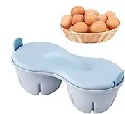 Nonstick Egg Poacher - Microwave Breakfast Minker, 2-cavity Cooker | Non-stick Poached Egg Maker With Kitchen Gadget Heat Resistant Lid For Micro-on
