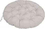 Cushions Papasan Chair Cushion, Outdoor Rocker Chair Pads, Hammock Seating Cushion for Hanging Egg Chair Folding Garden Sofa Patio Garden Swing Chair(Light Grey,90X90CM(35IN))