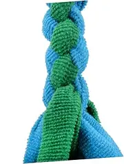 Happyyami Dog Chewing Toys Set 2 Pcs Weaving Dog Chew Rope Toys Molar Tooth Shape for Puppies