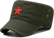 [COOLSOME] Vintage Fatigue Red Star Mao Army Military Hat