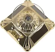 Veemoon 360Degree Solar Powered LED Rotating Display Stand Automatic Motorized Turntable for Jewelry Items Elegant Transparent Tray with Lights for Home Office Store