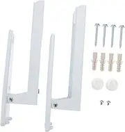Zerodeko 2pcs Retractable Wall Mounted Microwave Oven Rack Kitchen Storage Shelf Extends Up to Space Saving Design Sturdy and Rustproof