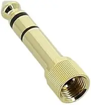 Audio Adapter - 1/8" female to 1/4" male - Stereo TRS Screw-On with Thread