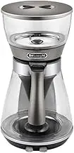 De'Longhi Clessidra 2 in 1 Drip Coffee Machine ICM17210, Pour-Over Coffee at The Touch of A Button, Grey