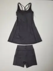 Womens Tennis Dress Workout Golf Dress Built-in Bra & Shorts Pockets XSMALL