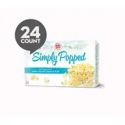 JOLLY TIME Simply Popped Natural Microwave Popcorn, Non-GMO - 24 Ct (3 Oz. Bags)