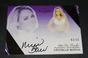 2012 Benchwarmer MICHELLE BAENA Hot For Teacher Gold Foil Autograph/25 PLAYBOY