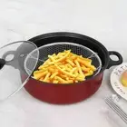 Nonstick Deep Frying Pan Deep Fryer Pot Universal Multifunction Net Basket Milk