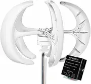 48v,3000W 12V 24V 48V Wind Vertical Axis Generator with Controller, Wind Turbine Generator Kit for Boats, Terraces