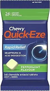 Quick-Eze Chewy Peppermint 24-Chews Multipack