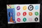 Wine Glass Stick’ems Cocktail Party Glass Removable Decals Glass ID Charms -24pc