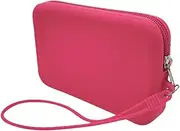 [Generisch] Small Silicone Wallet, Coin Purse, Zip Purse, Multi-Purpose Purse with Zip, Silicone Coin Bag, Zip Coin Bag with Rope for Cash, Coin Cosmetics