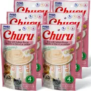 INABA Churu Tuna with Salmon Flavored Recipe 6 Packs, 56 Grams