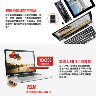 SanDisk Ultra Fit USB 3.1 CZ430 32GB 高速隨身碟 3入組、5入組(公司貨)