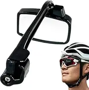Bike Helmet Mirror - Adjustable Rear View Mirror | Lightweight Multi Angle Wide Rear Views Eyeglass Mirrors | Cycling Accessories Helmest Reflector For Bicycles