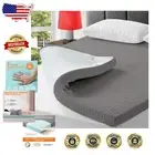 Soft & Breathable 3-Inch King Memory Foam Mattress Pad, Easy-Care Zipper Cover