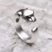 Handmade 925 Sterling Silver Animal Ring - Unique Cat/Panther Design