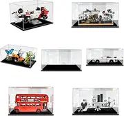 Acrylic Display Case for Lego 10330 Icons McLaren MP4/4 Ayrton Senna, 21328 Ideas Seinfeld, 10295 Creator Porsche 911, 21342 The Insect Collection, 21317 and 10258 Dustproof Protection Clear Showcase