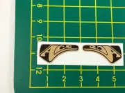 old school bmx decals stickers acs lever black chrome