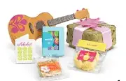 American Girl Kanani's UKULELE SET for Kanani Doll Ukulele, gift box, food, card