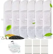 Cat Water Fountain Filter, 6 Packs Replacement Filters for Battery Operated Cat Water Fountain, 3 Months Set of Replacement Filters