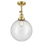 Innovations 201F 204-12-LED XXL Beacon Semi-Flush, GD/Seed - 201F-SG-G204-12-LED