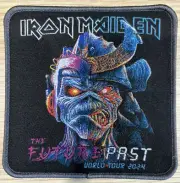 Iron Maiden FUTURE PAST Tour Patch Grey Official Woven Patch Sew On SOLD OUT