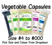 Empty Vegetable Vegan Capsules SGS GMP Certified Size #4 3 2 1 0 00 000