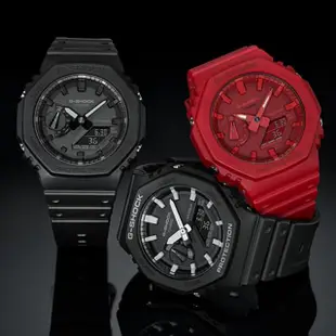 【CASIO 卡西歐】G-SHOCK 八角農家橡樹雙顯手錶 母親節 禮物(GA-2100-1A1)