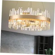 24'' Modern Gold Crystal Chandeliers for Dining Room,Luxury Gold Chandelier