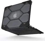IBENZER Compatible with MacBook Air 11 Inch Case A1370 A1465, Heavy Duty Protective Hard Shell Case Cover for Apple Laptop Mac Air 11, Black, HA11CYBK
