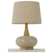 Earl Table Lamp, White Oak Cream