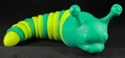 Green Slug Fidget Toy - Sensory & Stress Relief - Approx 8.5" Long - No Tag