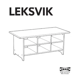 二手絕版款/北歐經典IKEA宜家LEKSVIK原木咖啡桌電視櫃邊櫃收納櫃/118x59x53/棕色/特$3600