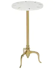 Peyton Lane Contemporary Round Marble Accent Table