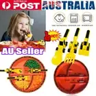 Kids Baby Tableware Set Bowls + Fork+ Spoon + Shovel Food Tray Divided Plate CC