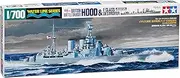 Tamiya 1:700 Scale Water Line Series British Battle Cruiser Hood and E Class Destroyer Ship Model Kit