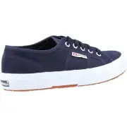 Superga 2750 Cotu Classic Navy/White Unlined, Two tone jacquard logo tag on th